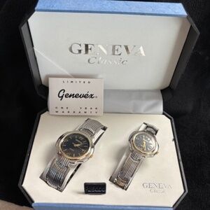 Geneva Classic His & Hers Watches- SET-NIB